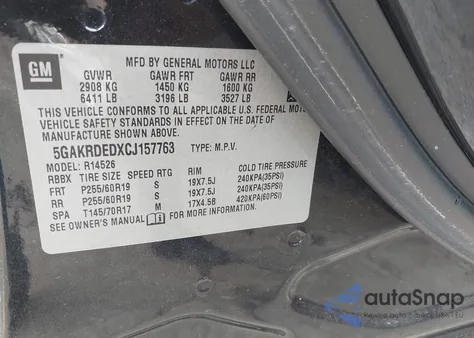 2012 Buick Enclave Premium z USA, uszkodzony, nr VIN 5GAKRDEDXCJ157763